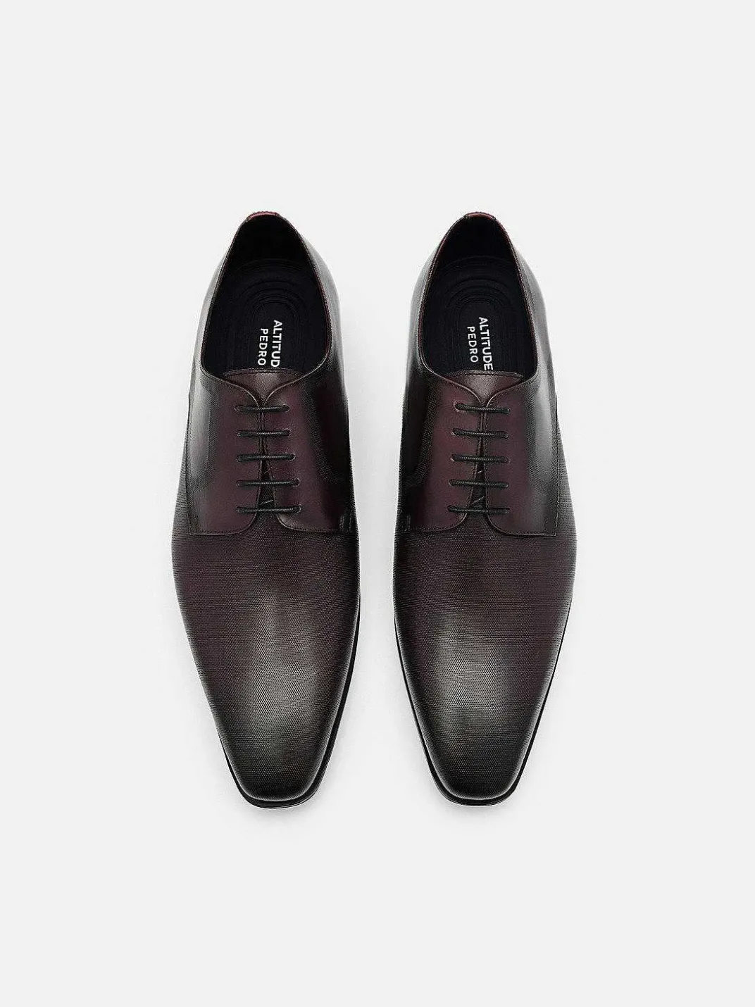 Altitude Lightweight Embossed Leather Derby Shoes<PEDRO Sale