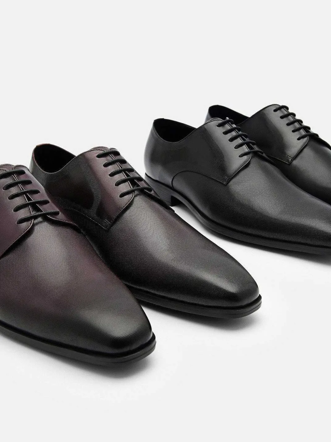 Altitude Lightweight Embossed Leather Derby Shoes<PEDRO Sale