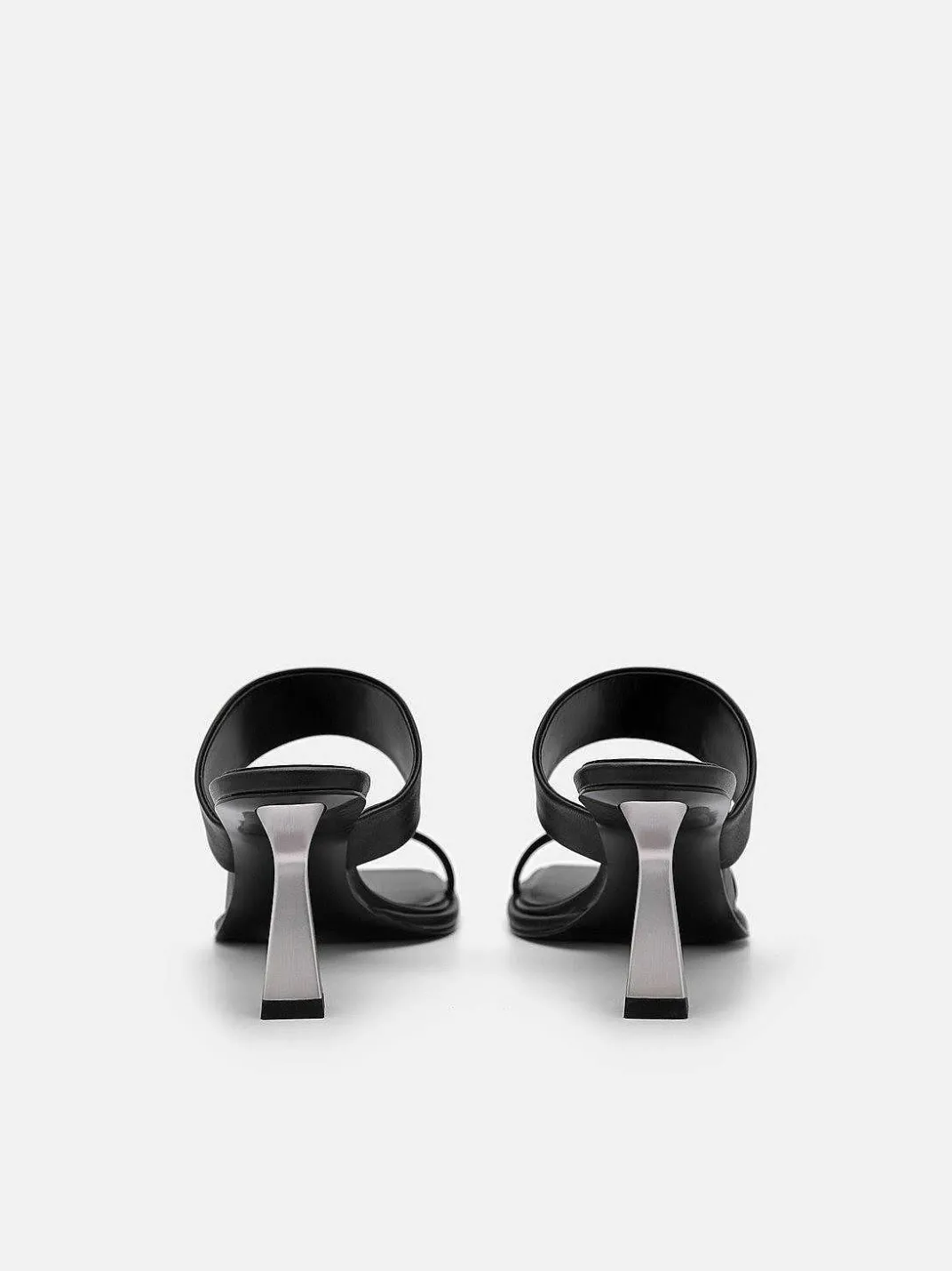 Amelie Leather Heel Sandals<PEDRO