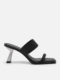 Amelie Leather Heel Sandals<PEDRO