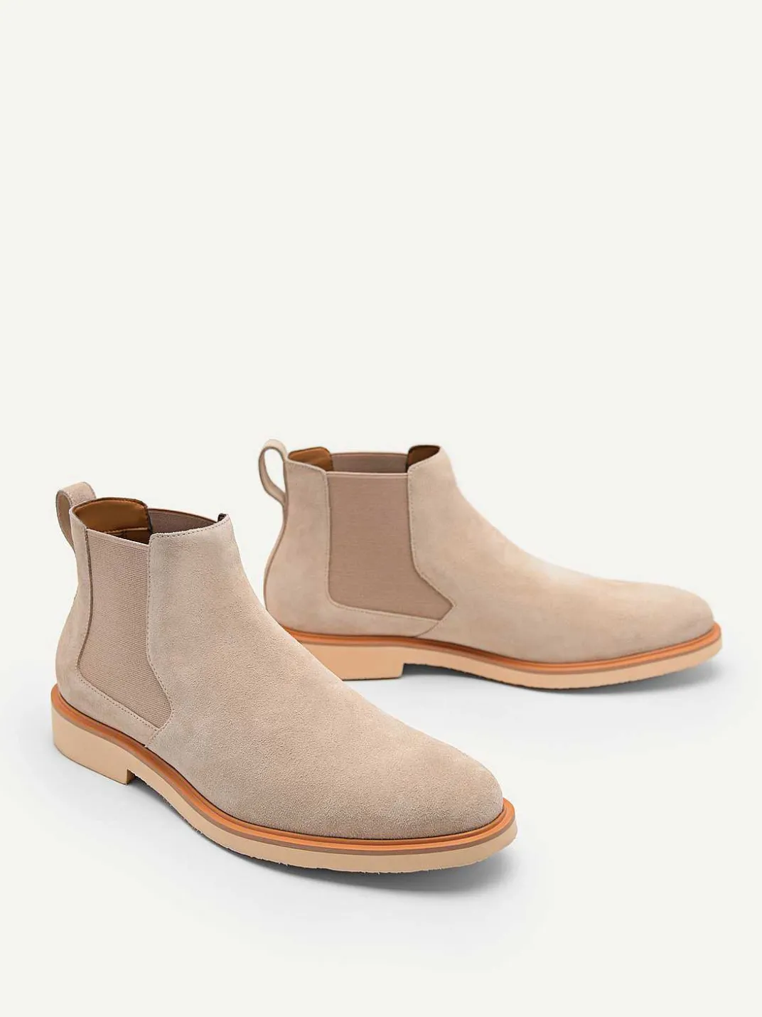 Beige Leather Ankle Boots<PEDRO Sale