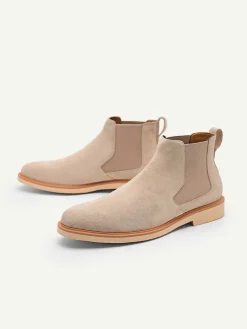 Beige Leather Ankle Boots<PEDRO Sale