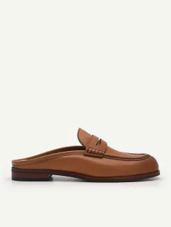 Blake Leather Penny Loafer Mules<PEDRO New