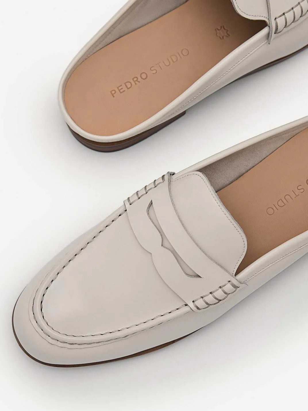 Blake Leather Penny Loafer Mules<PEDRO Discount