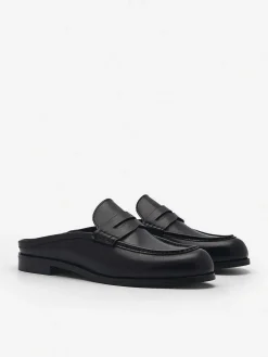 Blake Leather Penny Loafer Mules<PEDRO Clearance