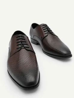 Brando Leather Derby Shoes<PEDRO