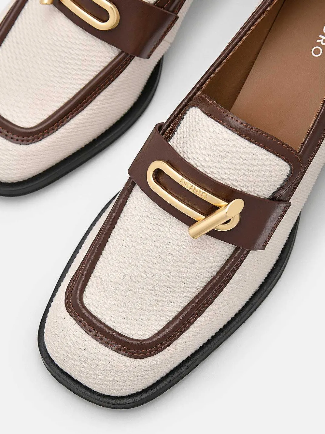 Brie Canvas Heel Loafers<PEDRO Discount