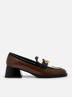 Brie Leather Heel Loafers<PEDRO New