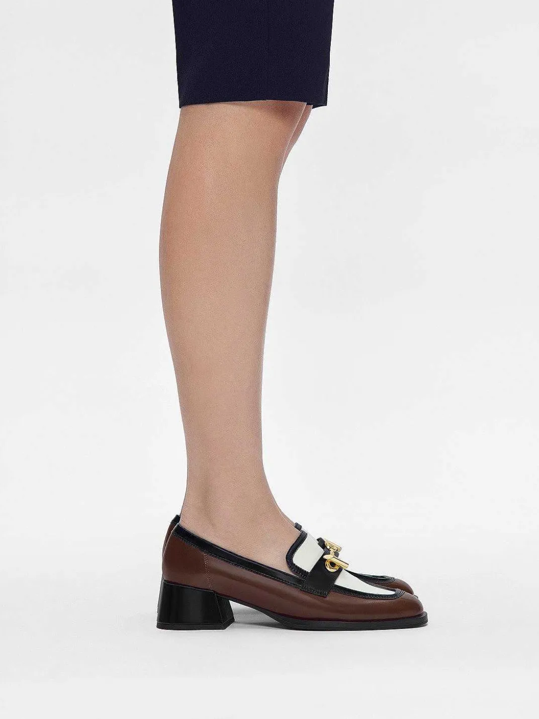 Brie Leather Heel Loafers<PEDRO New
