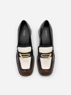 Brie Leather Heel Loafers<PEDRO New