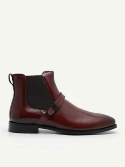 Brooklyn Leather Strapped Boots<PEDRO