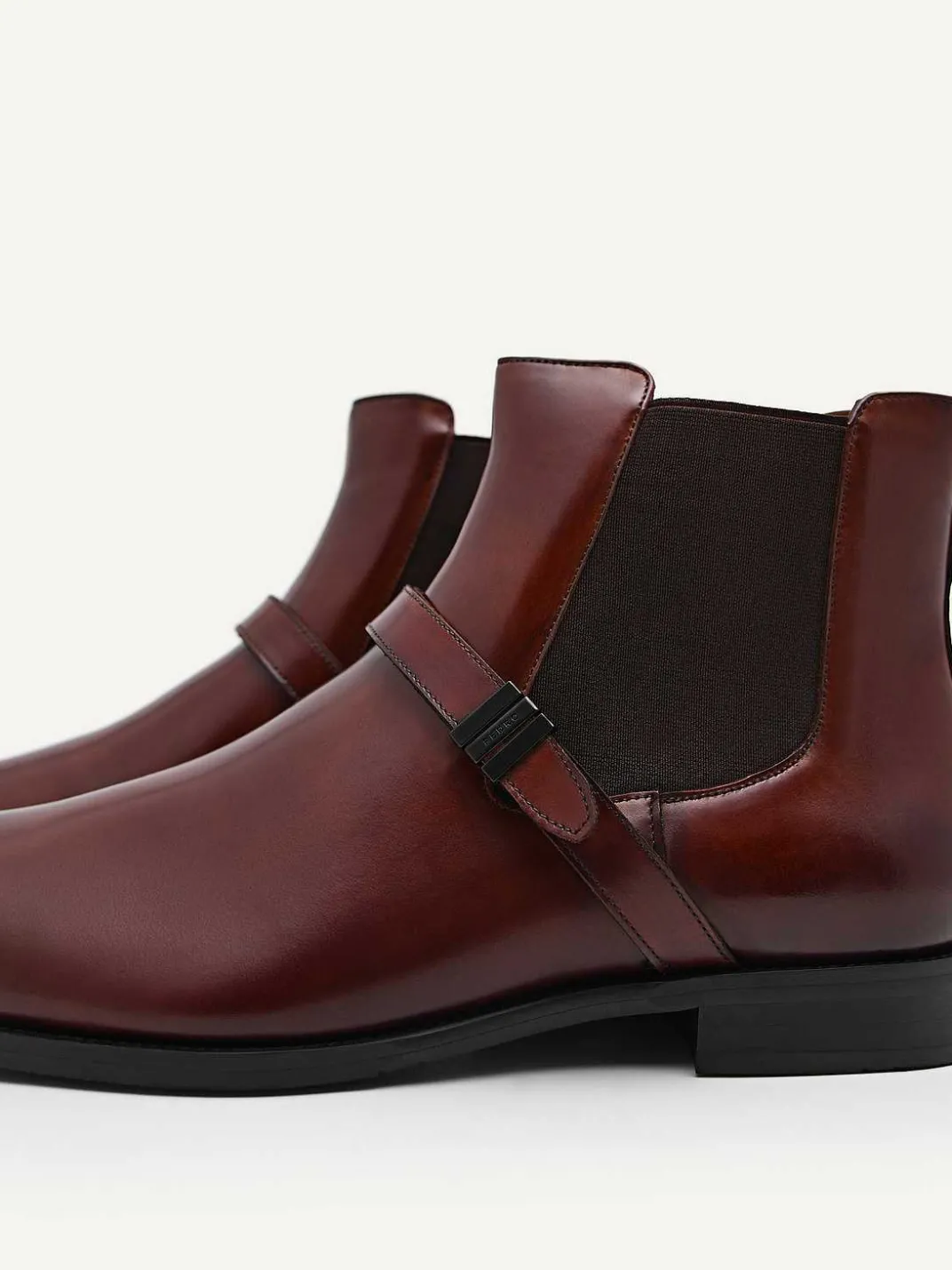 Brooklyn Leather Strapped Boots<PEDRO