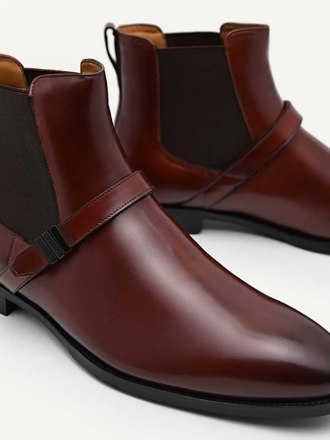 Brooklyn Leather Strapped Boots<PEDRO