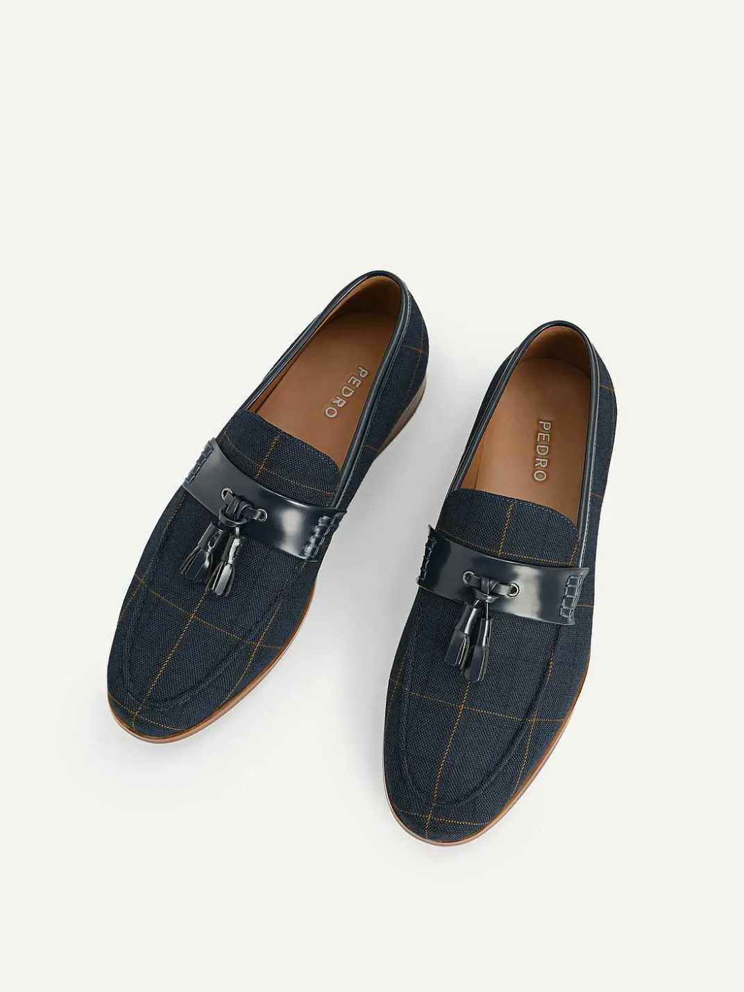 Checkered Tasselled Loafers<PEDRO Best