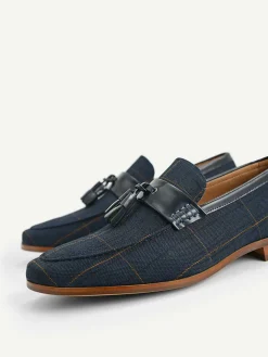 Checkered Tasselled Loafers<PEDRO Best