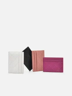 Cris-Cross Pattern Leather Cardholder<PEDRO Outlet