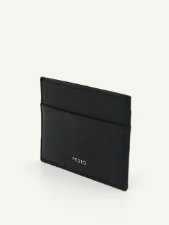Cris-Cross Pattern Leather Cardholder<PEDRO Outlet