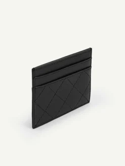 Cris-Cross Pattern Leather Cardholder<PEDRO Outlet