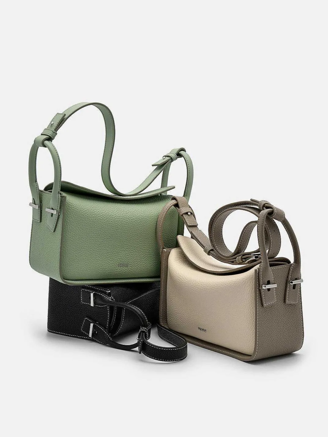 Demi Leather Shoulder Bag<PEDRO New