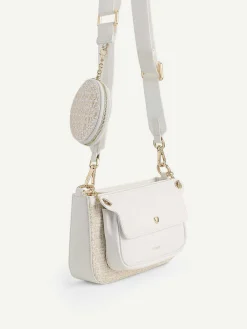 Dilone Houndstooth Double Flap Shoulder Bag<PEDRO Online