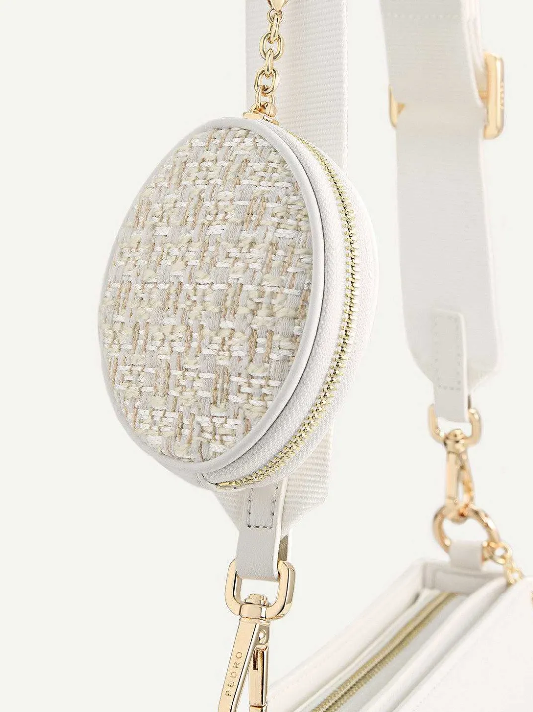 Dilone Houndstooth Double Flap Shoulder Bag<PEDRO Online