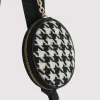 Dilone Houndstooth Double Flap Shoulder Bag<PEDRO Discount