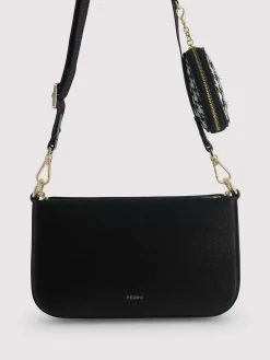 Dilone Houndstooth Double Flap Shoulder Bag<PEDRO Discount