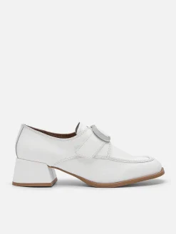 Eden Leather Heel Loafers<PEDRO