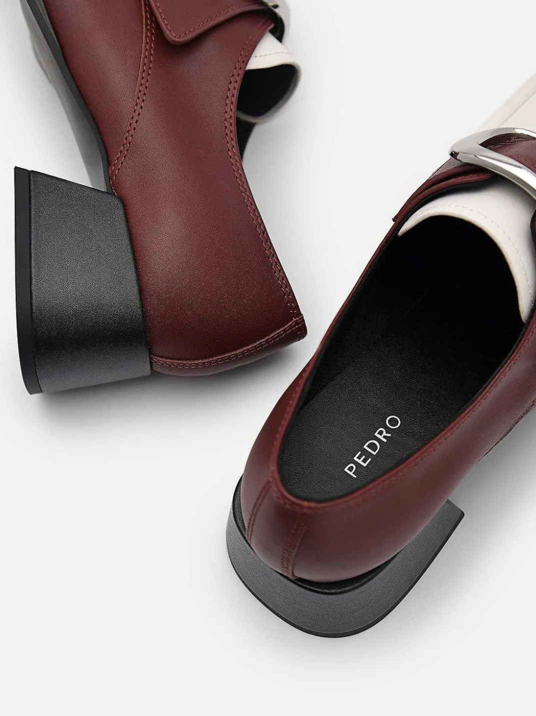 Eden Leather Heel Loafers<PEDRO New