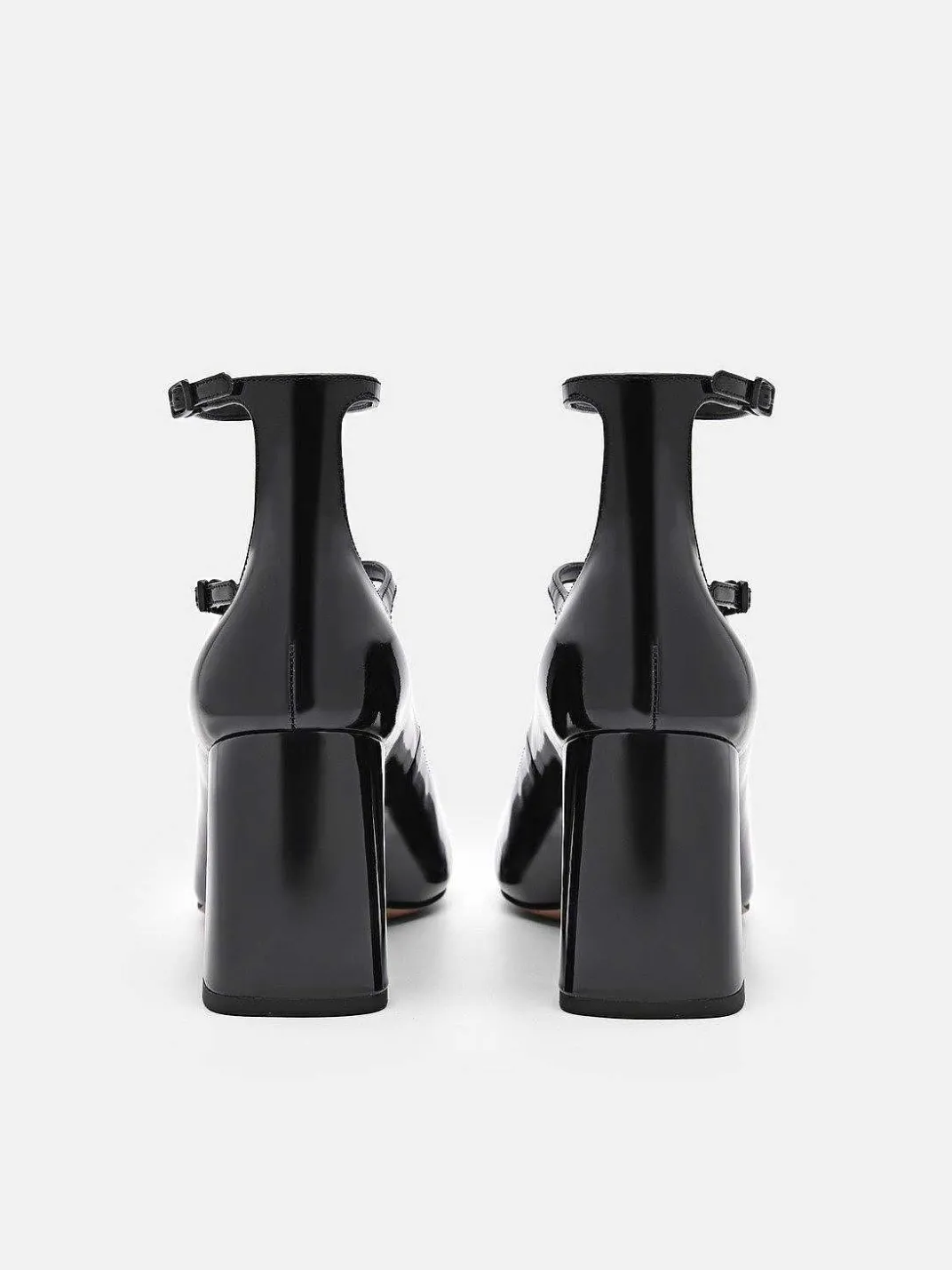 Effie Leather Heel Pumps<PEDRO