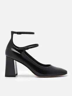 Effie Leather Heel Pumps<PEDRO