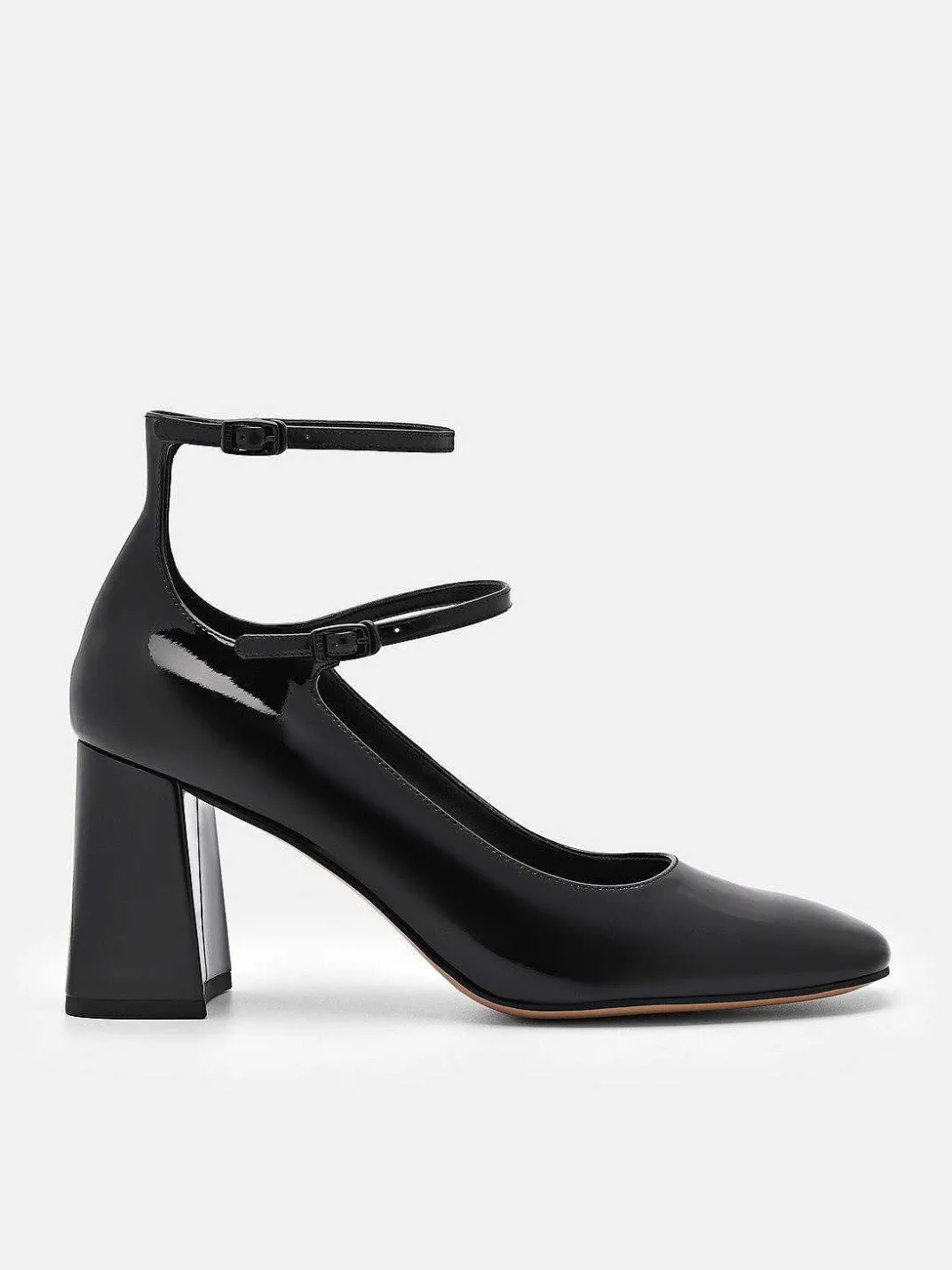 Effie Leather Heel Pumps<PEDRO