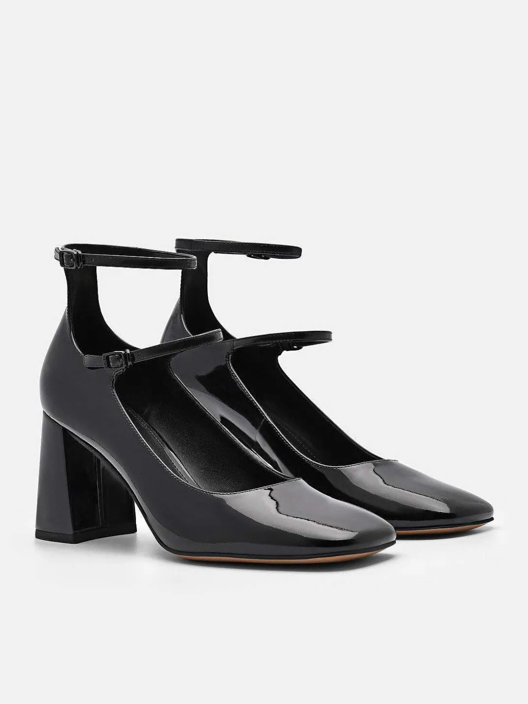 Effie Leather Heel Pumps<PEDRO