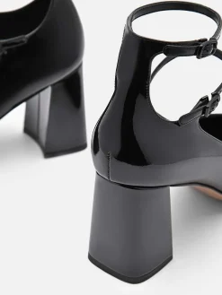 Effie Leather Heel Pumps<PEDRO