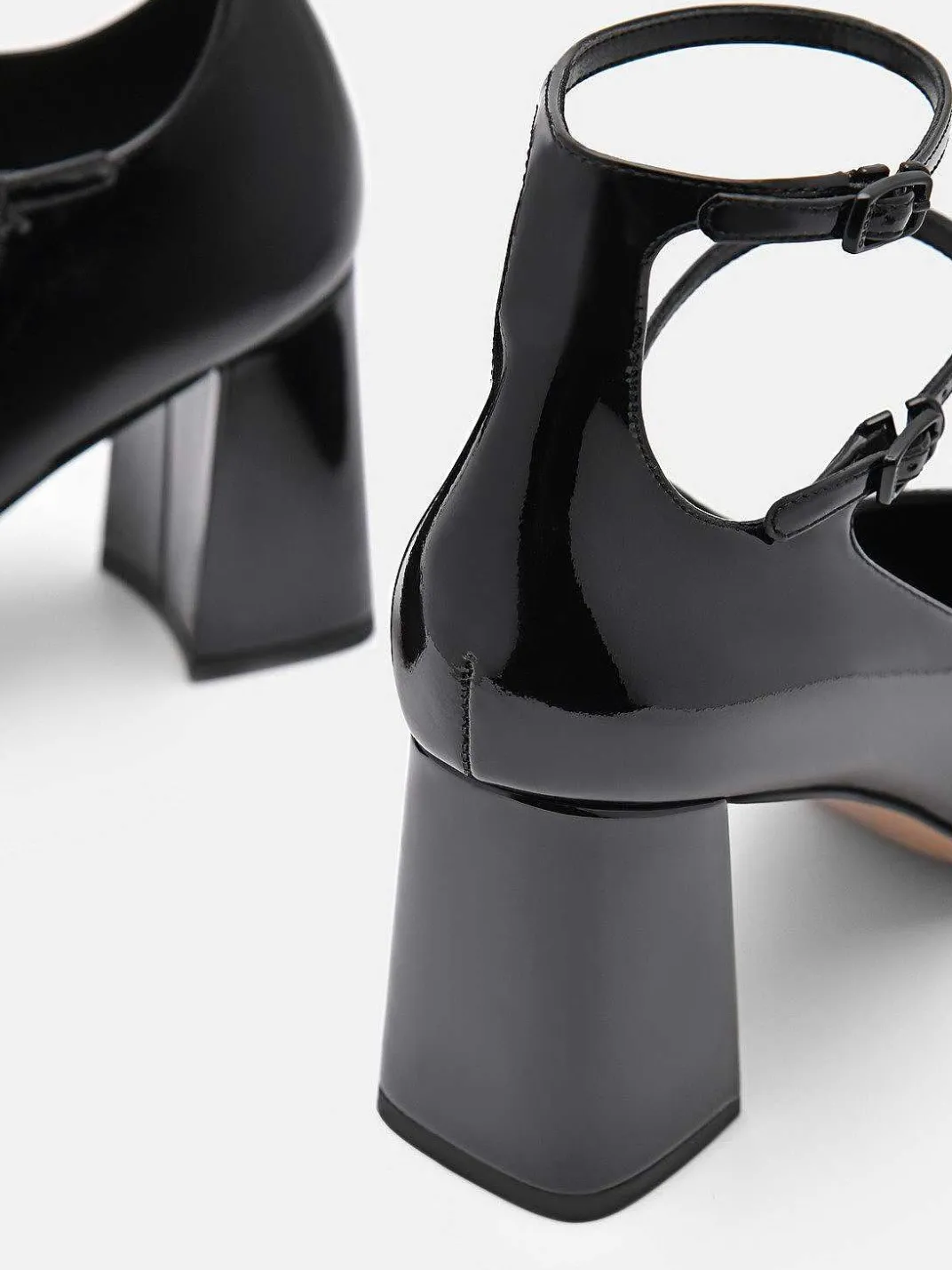 Effie Leather Heel Pumps<PEDRO