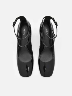 Effie Leather Heel Pumps<PEDRO