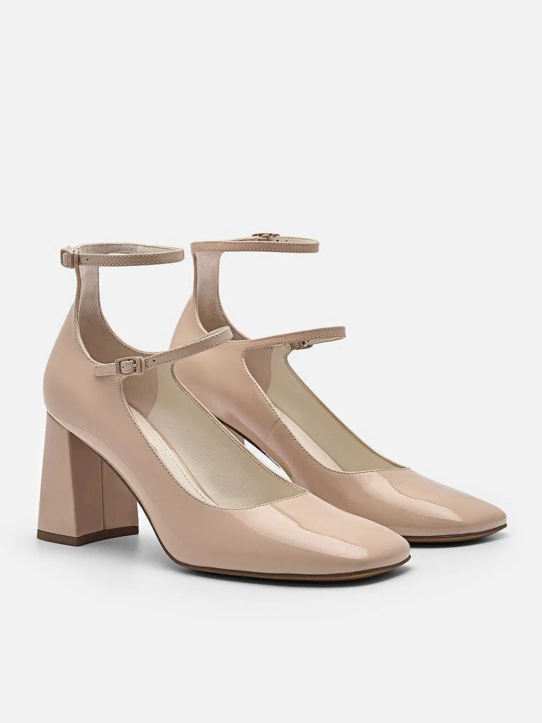 Effie Leather Heel Pumps<PEDRO Sale
