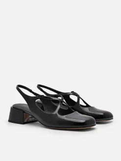 Effie Leather Mary Jane Pumps<PEDRO Online