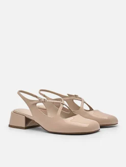 Effie Leather Mary Jane Pumps<PEDRO New