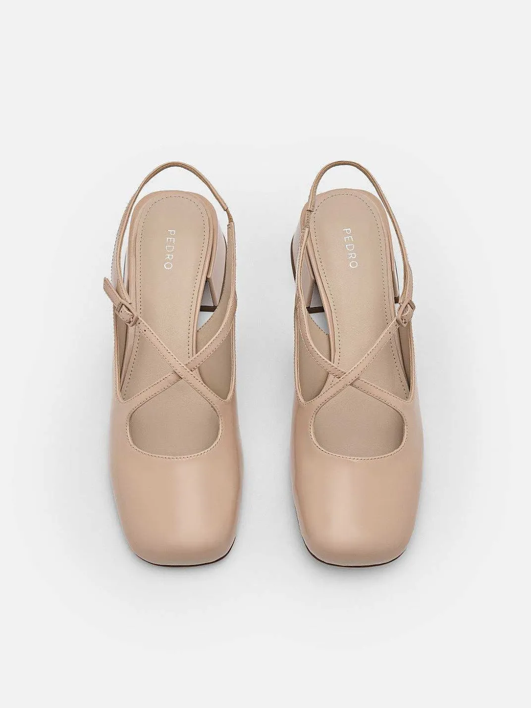 Effie Leather Mary Jane Pumps<PEDRO New