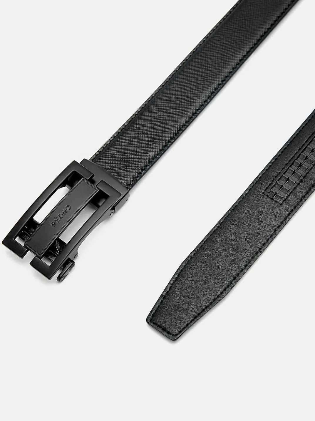 Embossed Leather Automatic Belt<PEDRO Sale