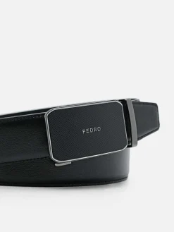 Embossed Leather Automatic Belt<PEDRO Sale