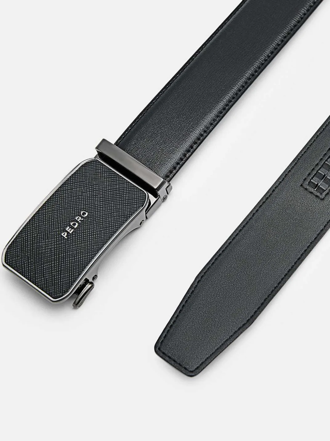 Embossed Leather Automatic Belt<PEDRO Sale
