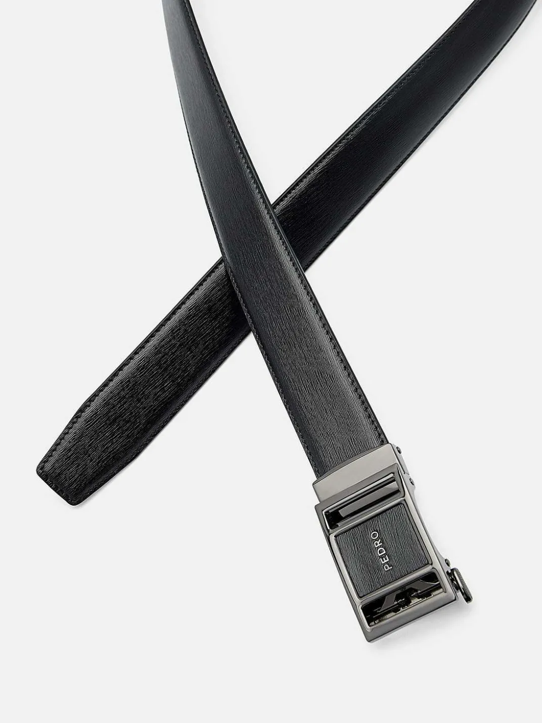 Embossed Leather Automatic Belt<PEDRO Outlet