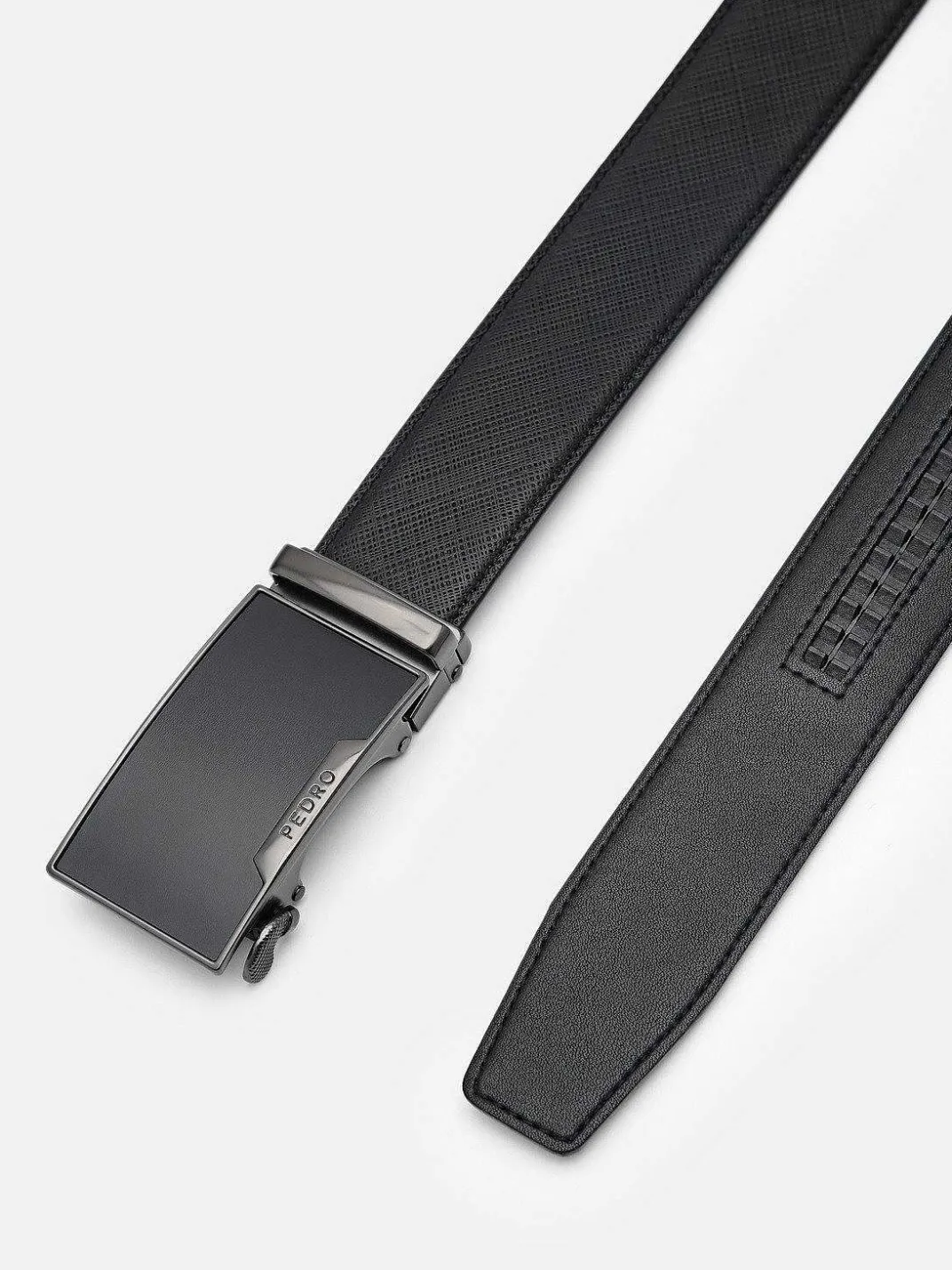 Embossed Leather Automatic Belt<PEDRO Hot