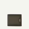 Embossed Leather Bi-Fold Flip Wallet<PEDRO