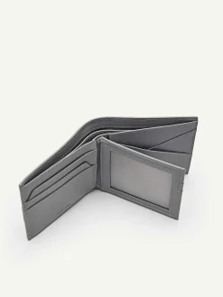 Embossed Leather Bi-Fold Flip Wallet<PEDRO Sale