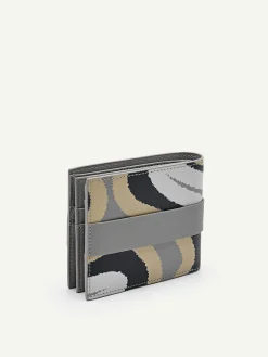 Embossed Leather Bi-Fold Flip Wallet<PEDRO Sale