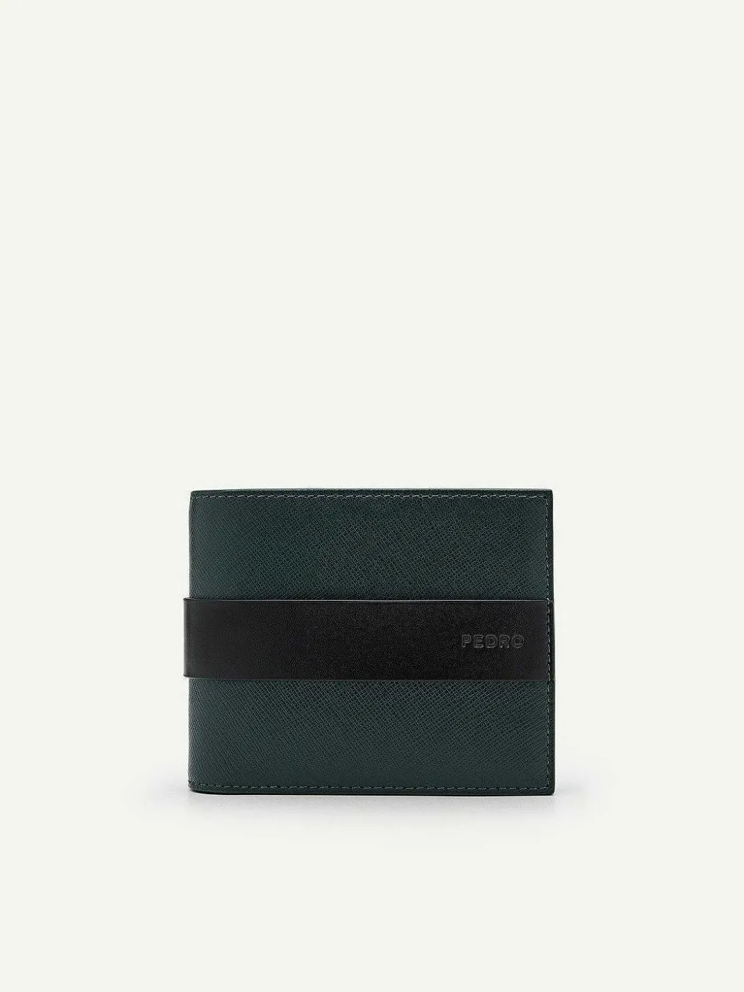 Embossed Leather Bi-Fold Flip Wallet<PEDRO Sale