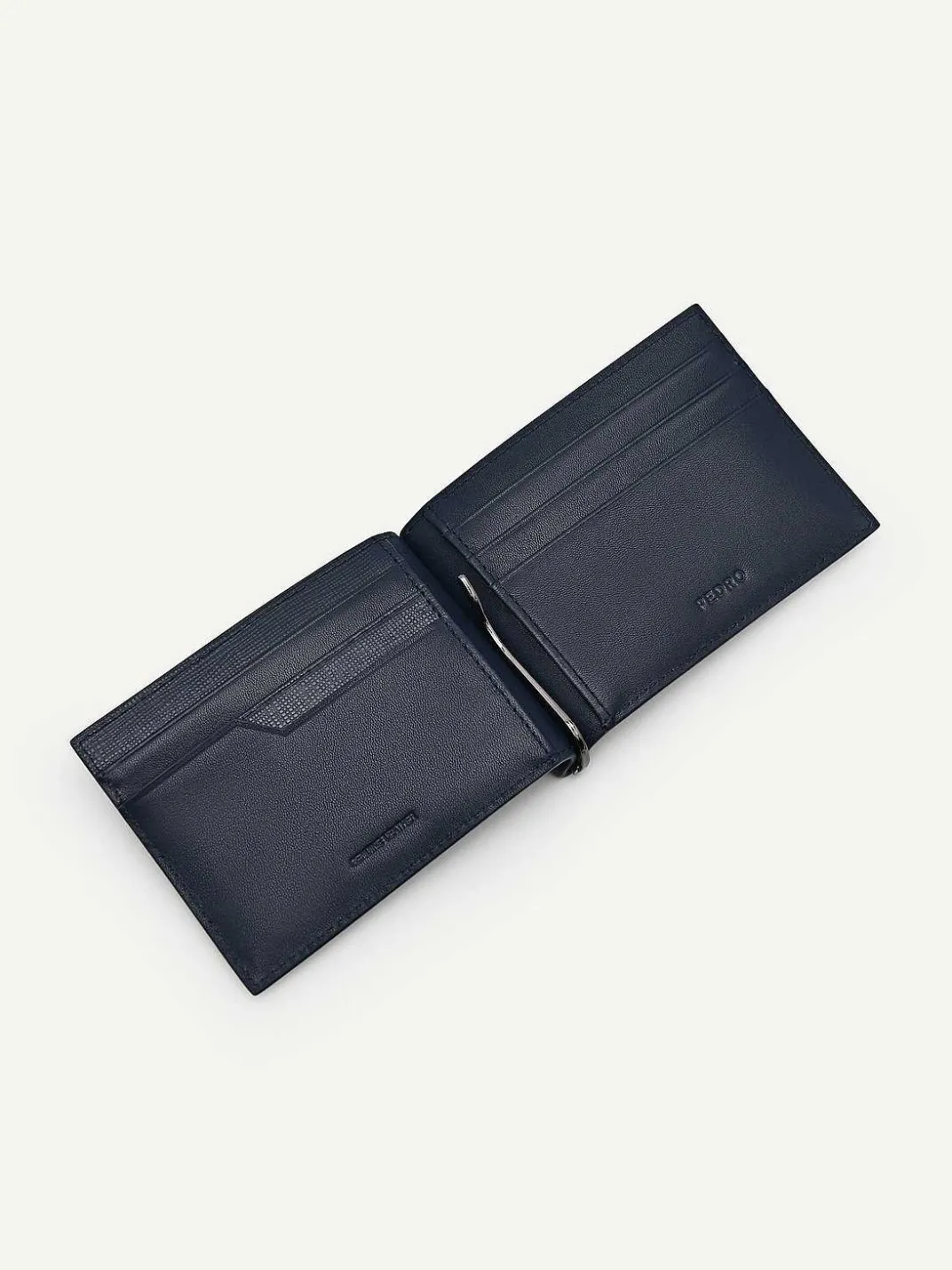 Embossed Leather Bi-Fold Money Clip<PEDRO Best